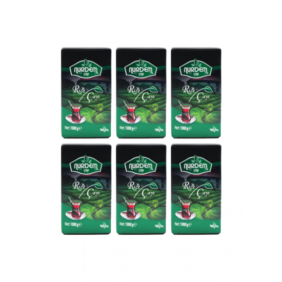 Nurdem Çay Rize Çayı 1000 Gr x 6 Adet Nurdem Çay Rize Çayı 1000 Gr x 6 Adet
